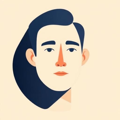 Ilustração de um síndico satisfeito com a organização do condomínio